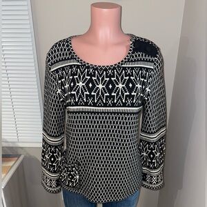 J. Jill Nordic Pocket Pullover Sweater - Small